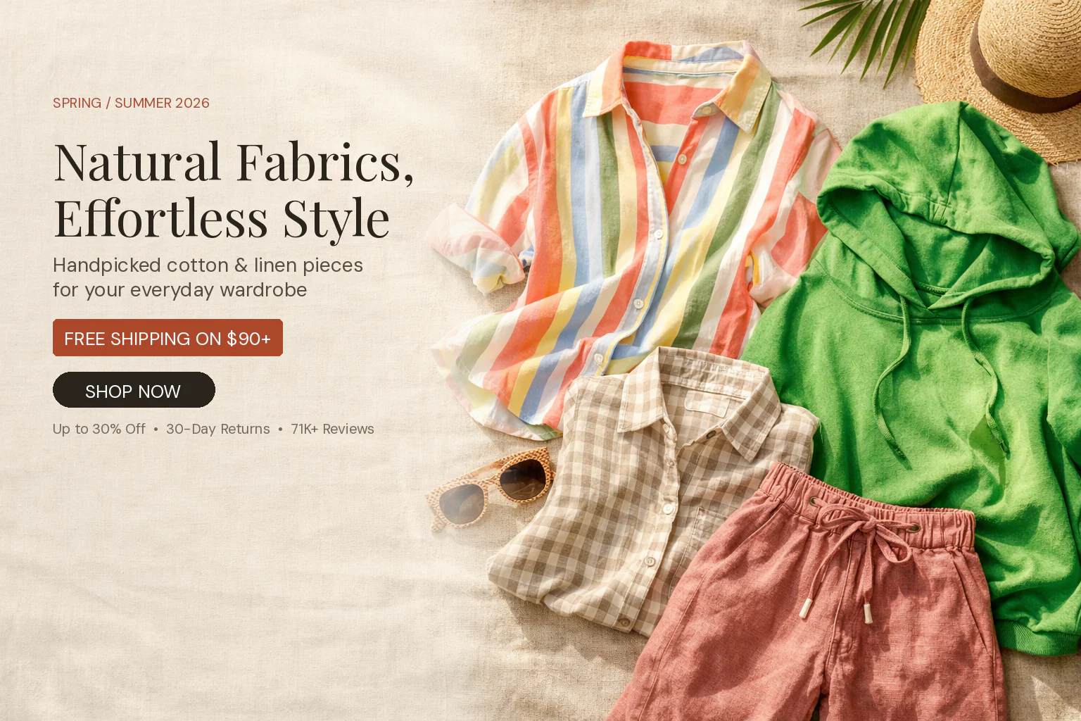 Timeless Style, Effortless Comfort